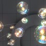 custom glass tear drop chandelier