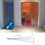 fiber optic sauna uplight kit 6 uplights